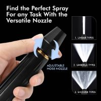 Picture of Car Washer Spray Nozzle Set With 3 Adapters Heavy Duty Metal Adjustable Water Spraying Modes High Pressure Washer Washin Spray Gun for Cleaning Bikes & Cars (Black)