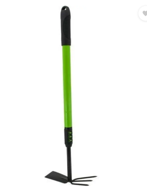 Picture of Garden Tool Double Headed Hoe-Cultivator with Extendable Long Telescopic Handle Garden rake  (100 cm)