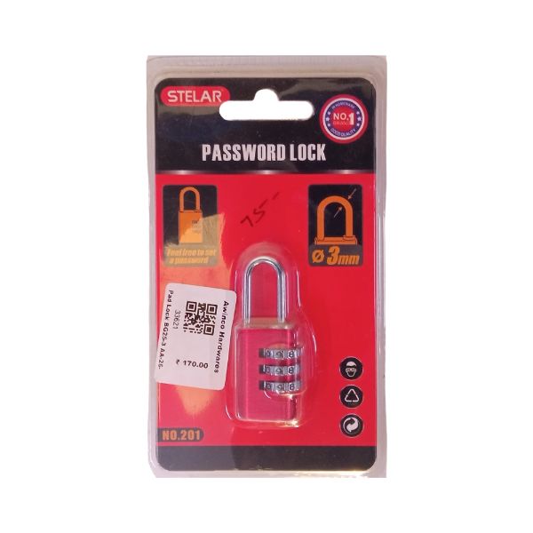 Picture of STELAR Password Lock (Feel free to set password) 3mm.